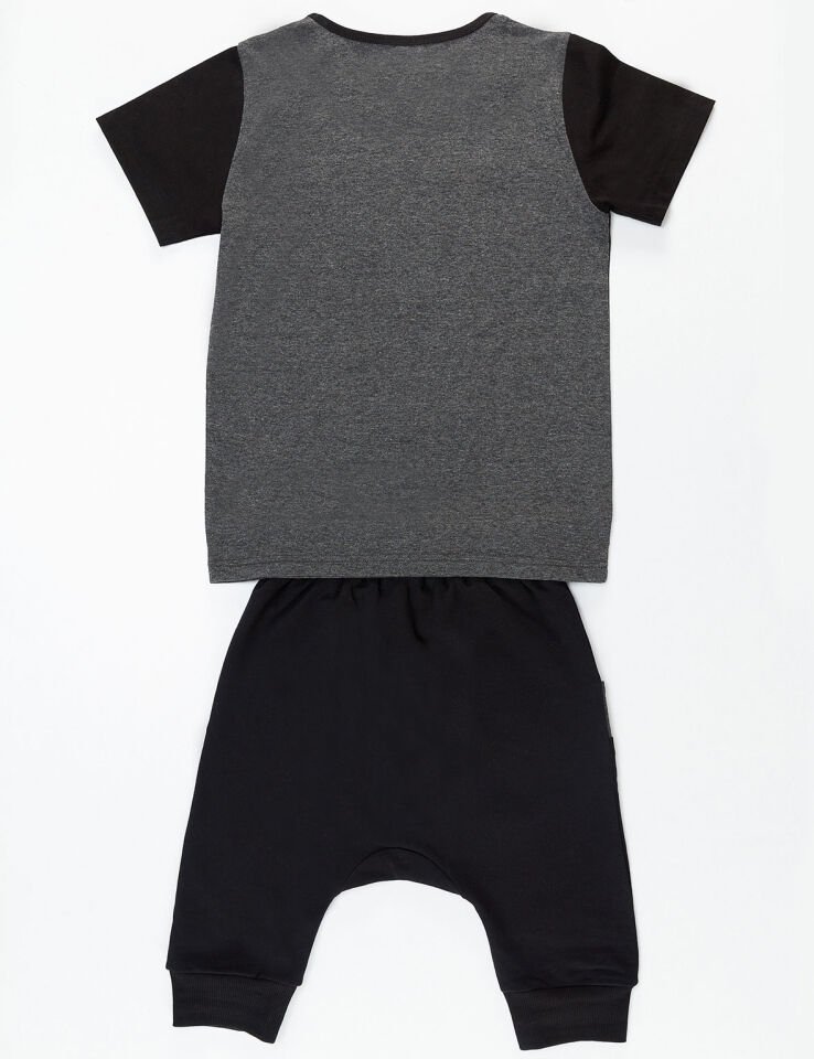 Gray Star Erkek Çocuk T-shirt Kapri Şort Takım
