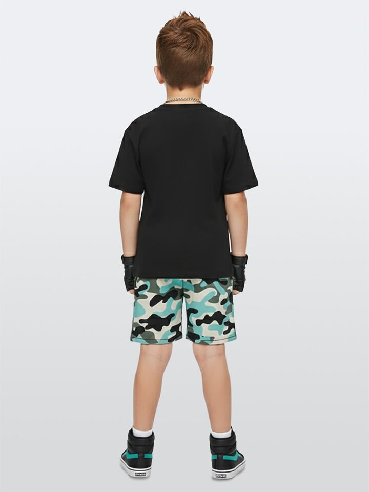 Kaplan Erkek Çocuk T-shirt Şort Takım