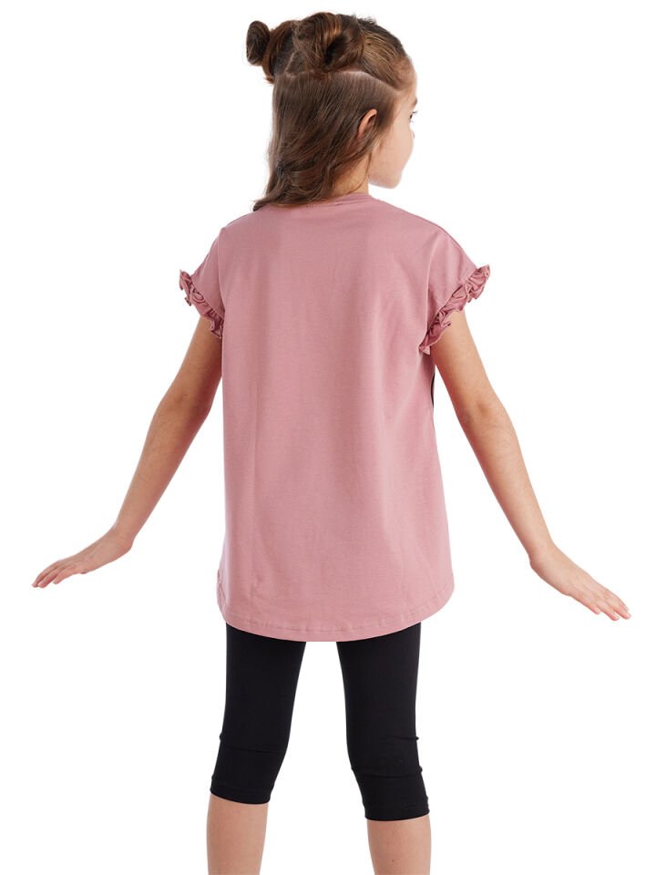 Love Cat Kız Çocuk T-shirt Tayt Takım