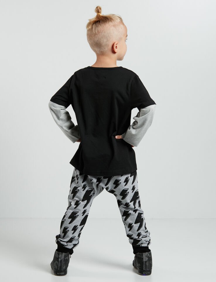 Sarı Şimşek Erkek Çocuk T-shirt Pantolon Takım