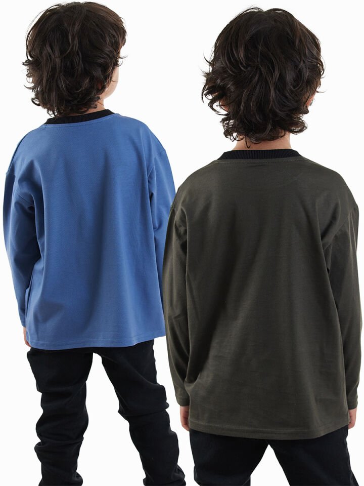 Skate Erkek Çocuk 2'li Paket T-shirt 8 Y - Çok Renkli