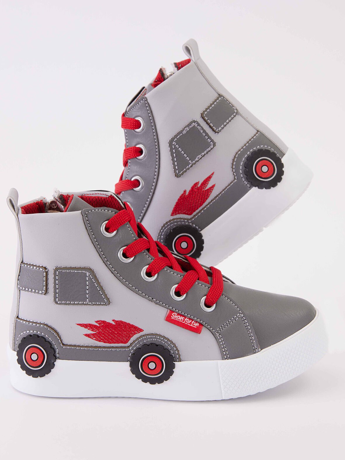 Araba Erkek Çocuk Gri Sneakers Spor Ayakkabı 28 N - Gri