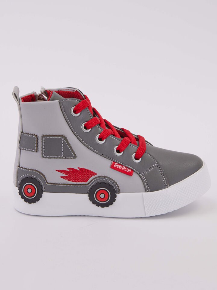 Araba Erkek Çocuk Gri Sneakers Spor Ayakkabı 31 N - Gri