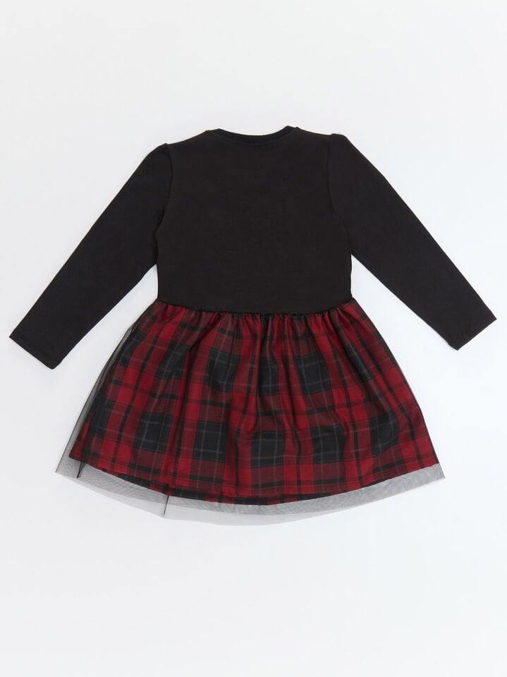 Kokoş Kedicik Kız Çocuk Elbise