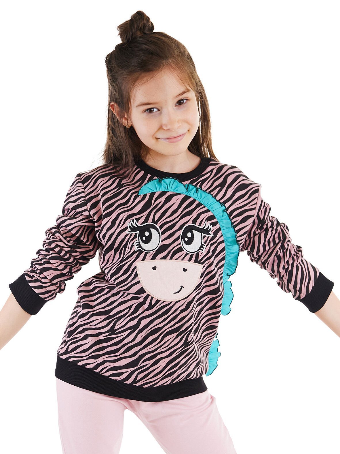 Zebra Kız Çocuk Sweatshirt