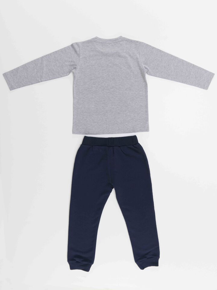 Geometrik Tilki Erkek Çocuk T-shirt Pantolon Takım