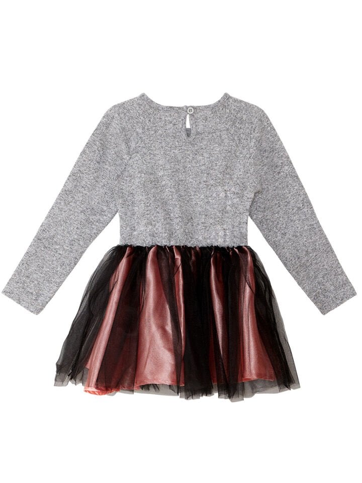 Tüllü Ponçik Kız Çocuk Elbise