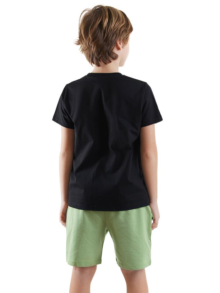 Start Game Erkek Çocuk T-shirt Şort Takım 10 Y - Siyah