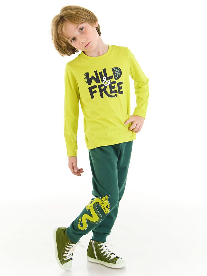 Ejderha Gücü Erkek Çocuk T-Shirt Pantolon Takım