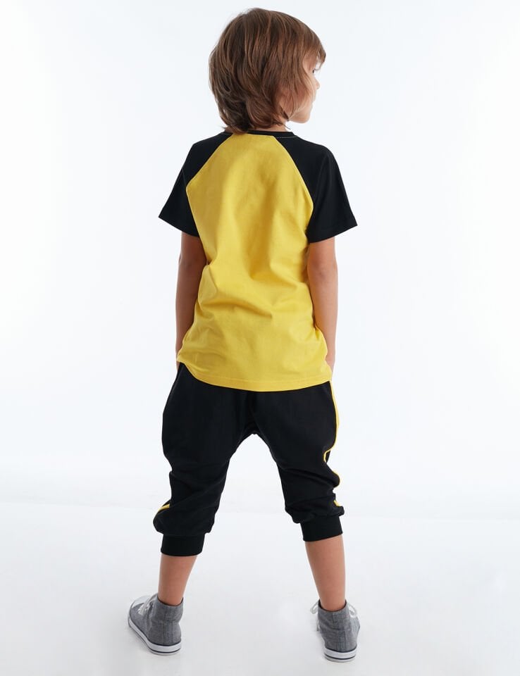 Dj Ape Erkek Çocuk T-shirt Kapri Şort Takım