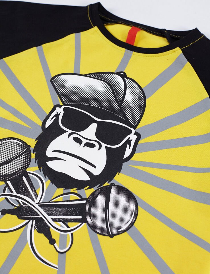 Dj Ape Erkek Çocuk T-shirt Kapri Şort Takım