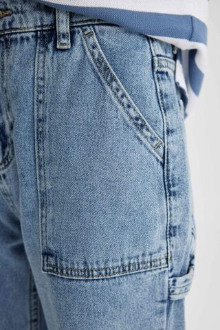 Erkek Çocuk Wide Leg Geniş Paça Jean Pantolon
