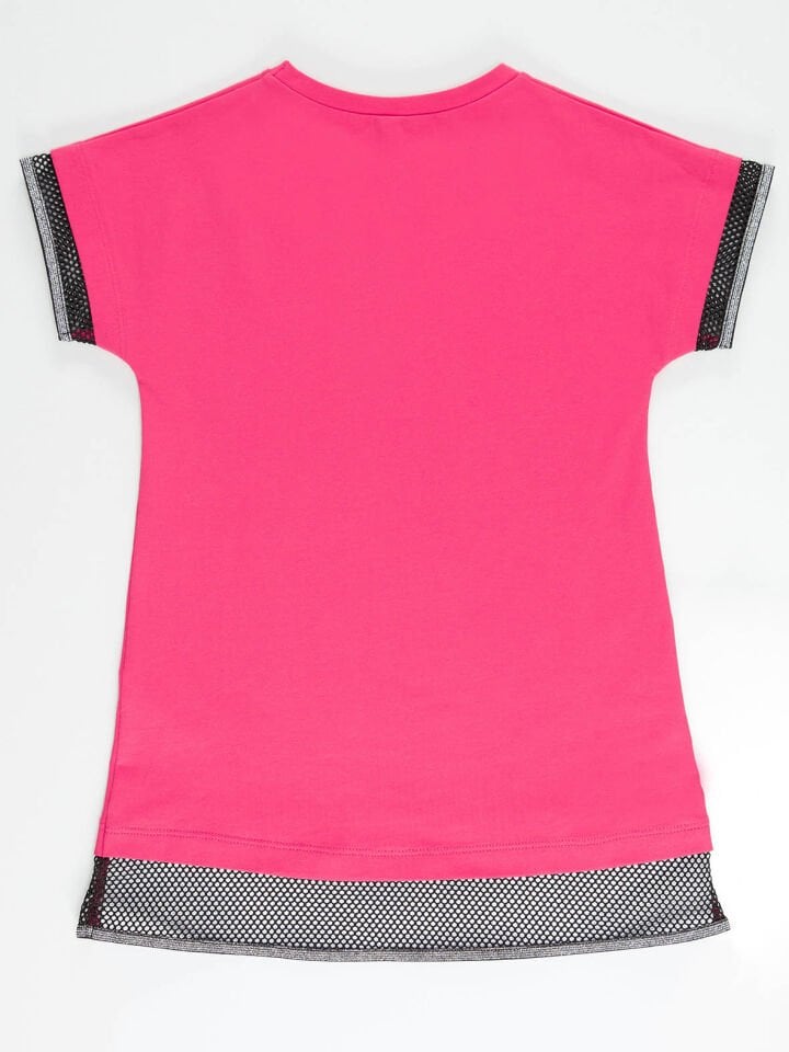 Unicorn Rock Fuşya Kız Çocuk Elbise