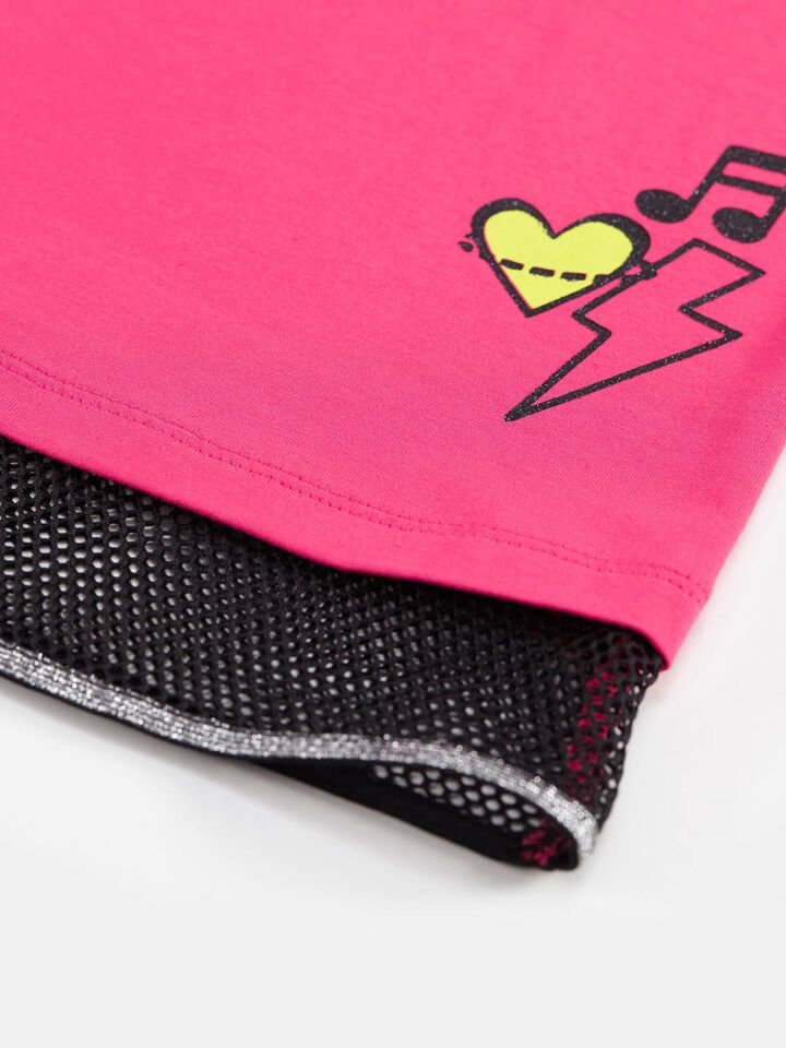 Unicorn Rock Fuşya Kız Çocuk Elbise