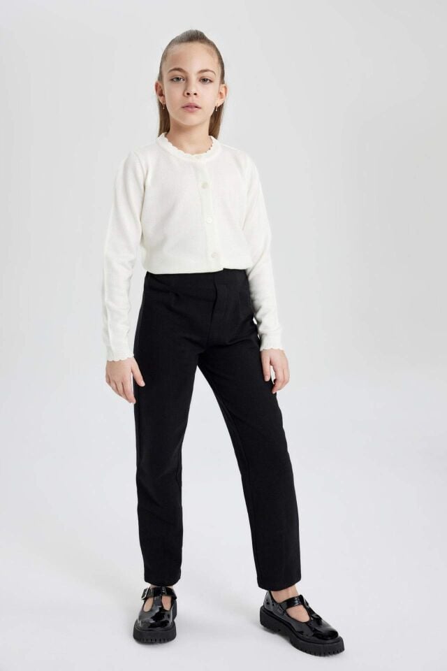 Kız Çocuk Straight Fit Pantolon