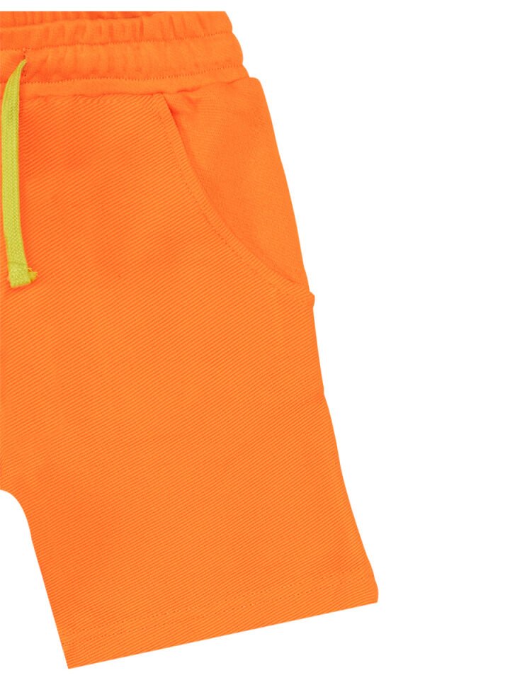 Kaykay Dino Erkek Çocuk T-shirt Şort Takım 3 Y - Turuncu
