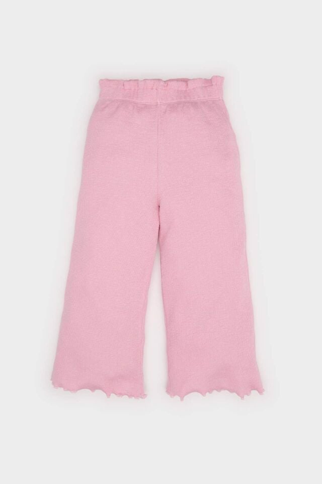 Kız Bebek Wide Leg Geniş Bol Paça Fitilli Kaşkorse Pantolon