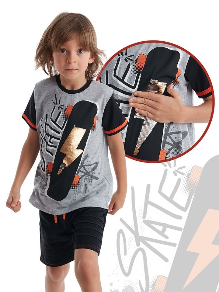 Thunder Skate Erkek Çocuk T-shirt Şort Takım