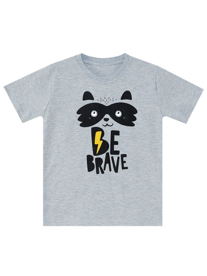 Rakun Erkek Çocuk T-shirt Kapri Şort Takım