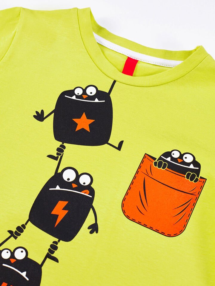 Küp Canavarlar Erkek Çocuk T-shirt Şort Takım