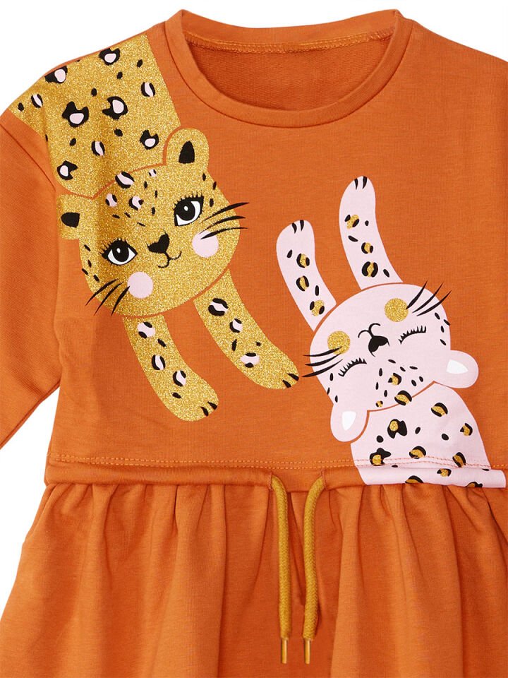 Mini Leoparlar Kız Çocuk Elbise