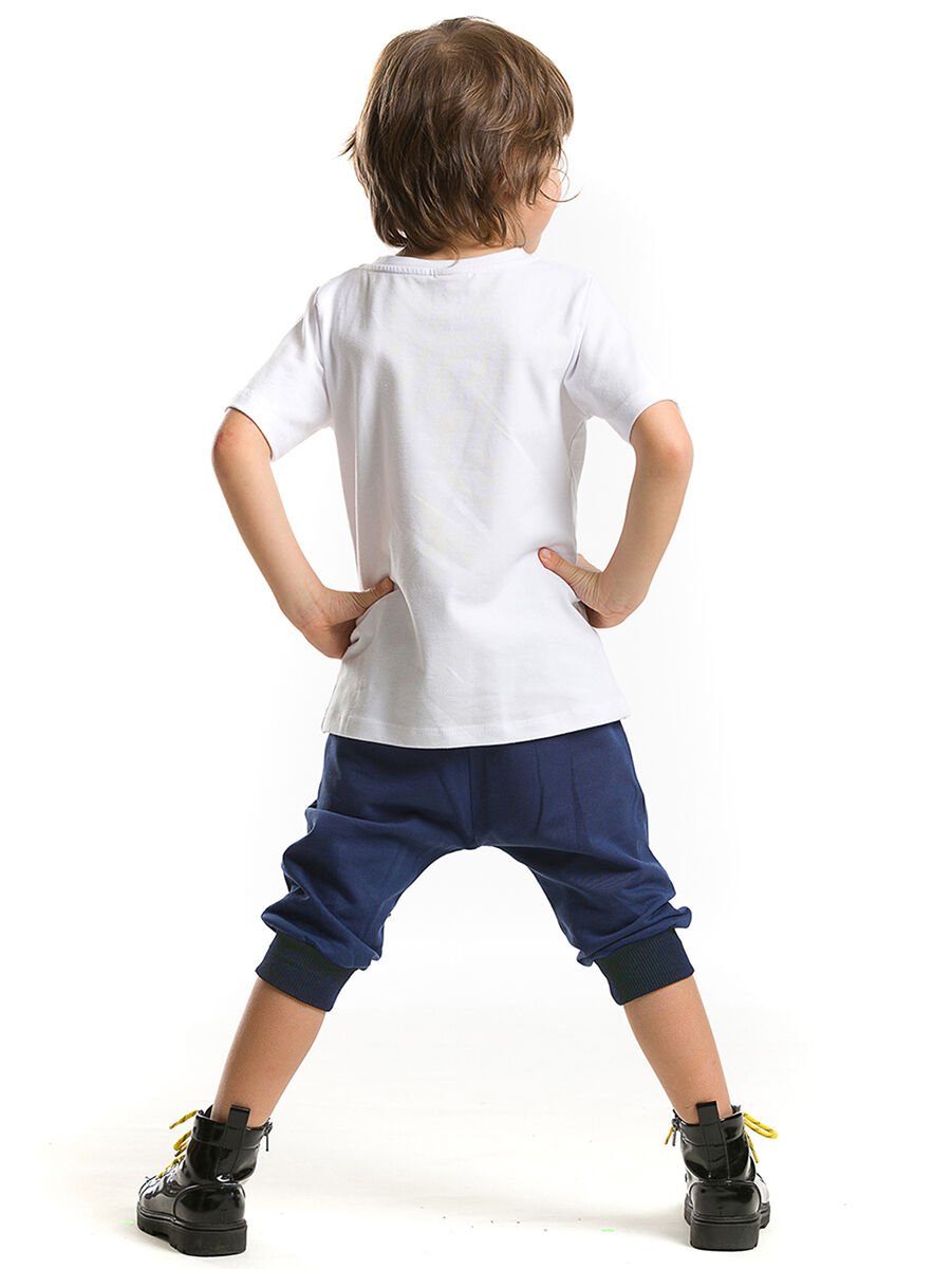 Maske Çetesi Erkek Çocuk T-shirt Kapri Şort Takım