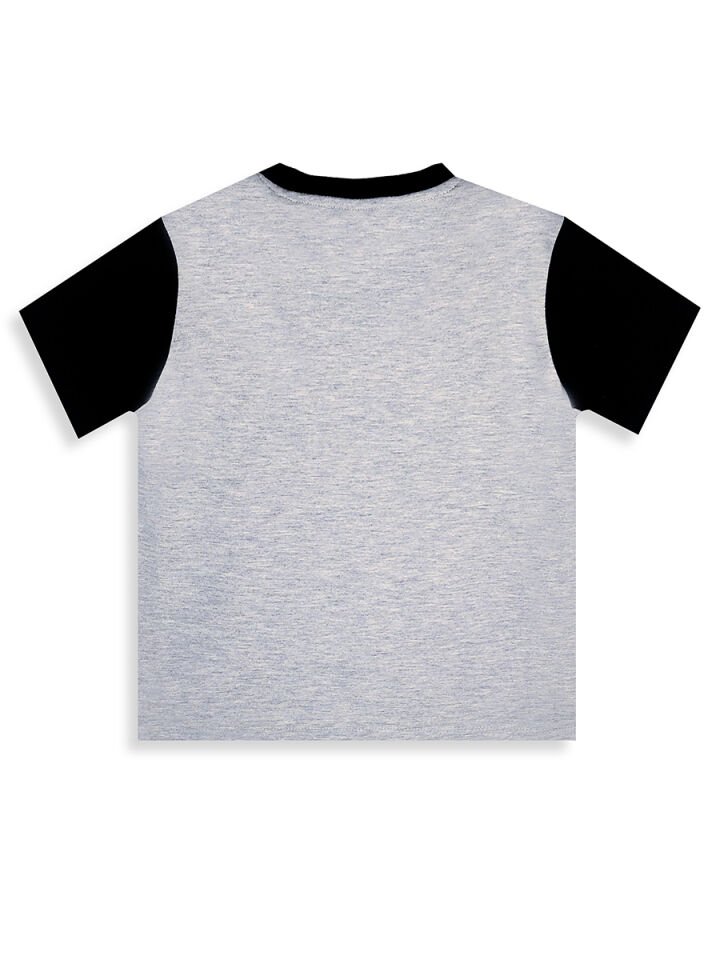 İnşaat Araçları Erkek Çocuk T-shirt Şort Takım 3Y - Gri