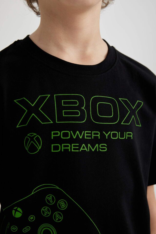 Erkek Çocuk Xbox Bisiklet Yaka Kısa Kollu Tişört