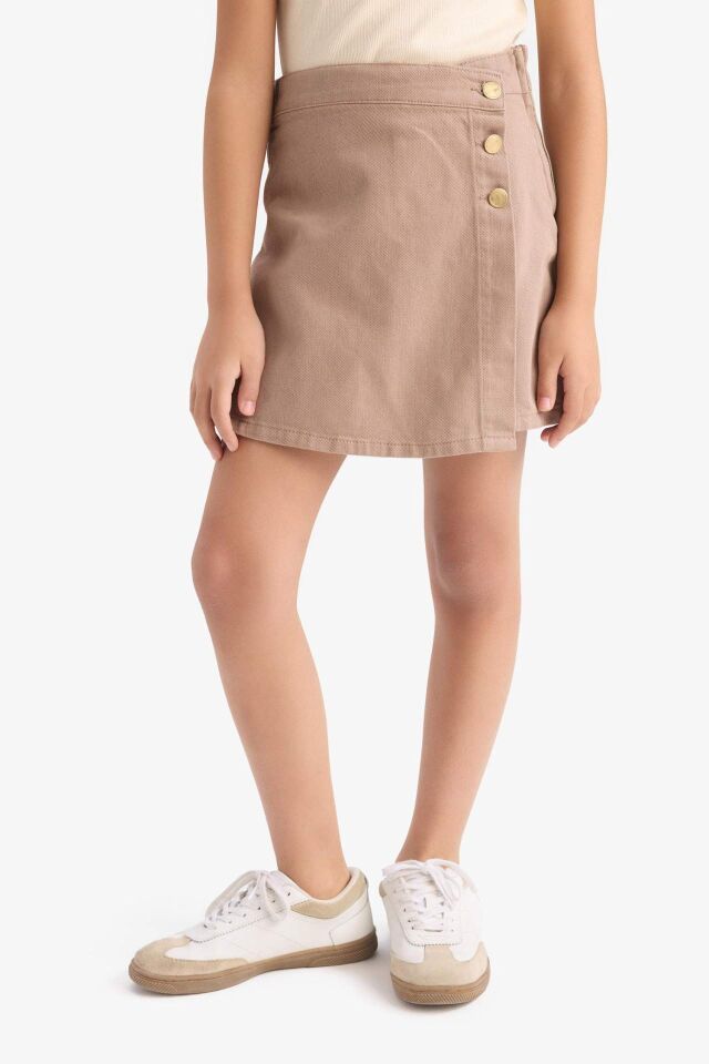 Kız Çocuk Gabardin Şort Etek