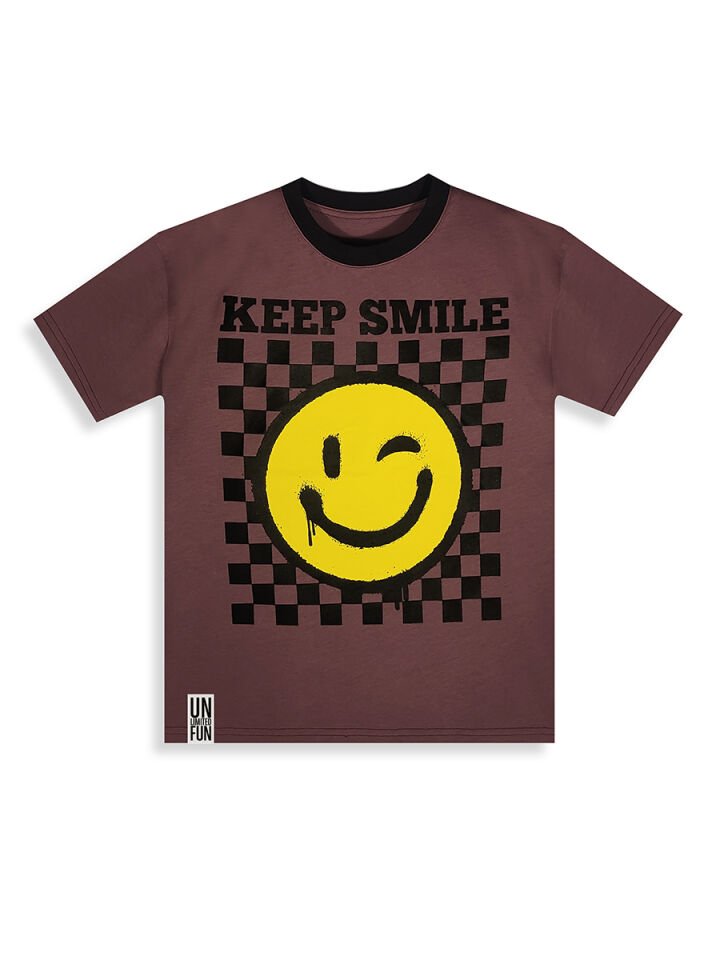 Smile Erkek Çocuk T-shirt Şort Takım 9Y - Siyah