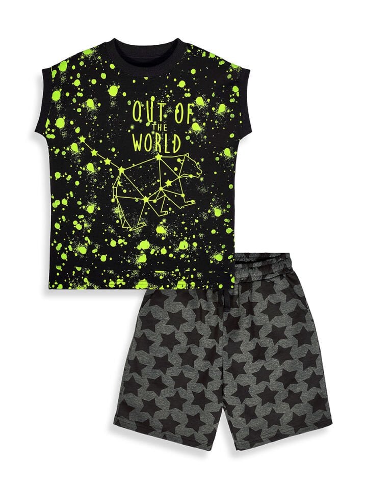 Out Of World Erkek Çocuk T-shirt Şort Takım
