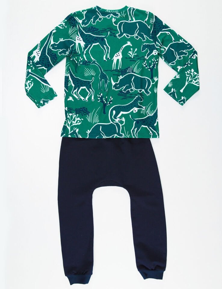 Forrest Erkek Çocuk T-shirt Pantolon Takım 3 Y - Yeşil Lacivert