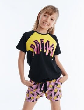 Dream Cream Kız Çocuk T-shirt Şort Takım