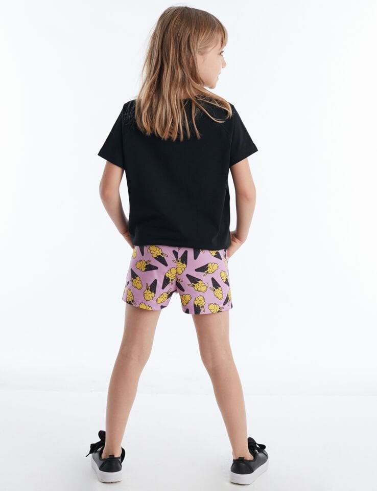Dream Cream Kız Çocuk T-shirt Şort Takım