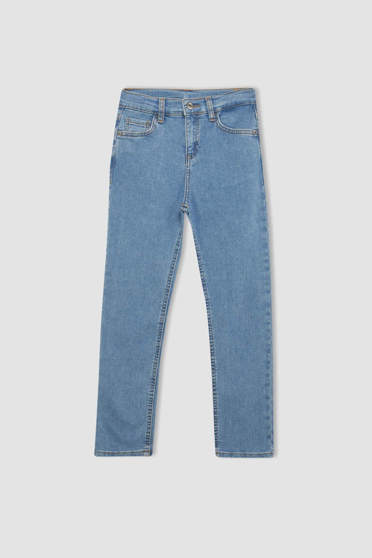 Erkek Çocuk Straight Fit Standart Paça Jean Basic Pantolon
