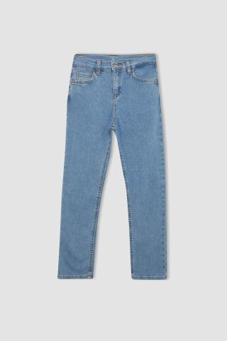 Erkek Çocuk Straight Fit Standart Paça Jean Basic Pantolon