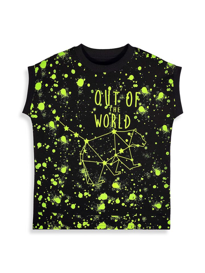 Out Of World Erkek Çocuk T-shirt Şort Takım 5Y - Siyah