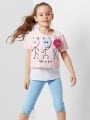 Life Is Fun Kız Çocuk T-shirt Tayt Takım