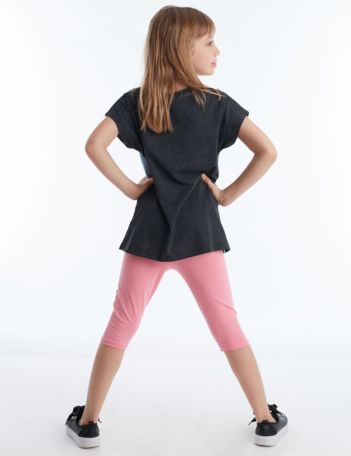 Twin Unicorn Kız Çocuk Tunik Tayt Takım