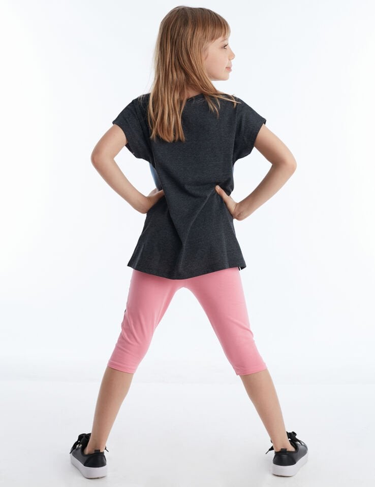 Twin Unicorn Kız Çocuk Tunik Tayt Takım