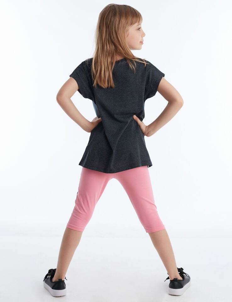 Twin Unicorn Kız Çocuk Tunik Tayt Takım