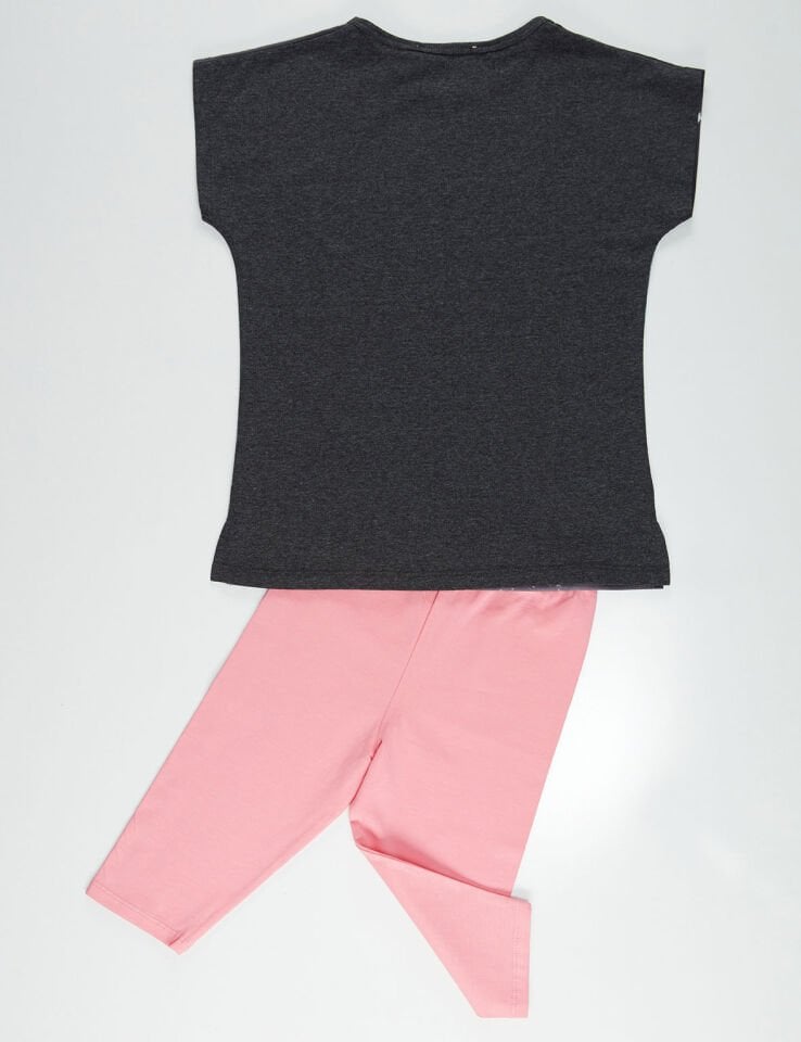 Twin Unicorn Kız Çocuk Tunik Tayt Takım