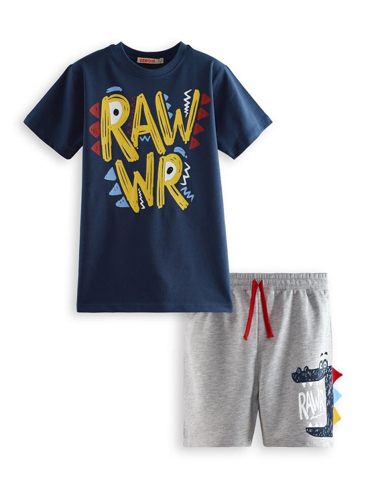 Rawr Erkek Çocuk T-shirt Şort Takım