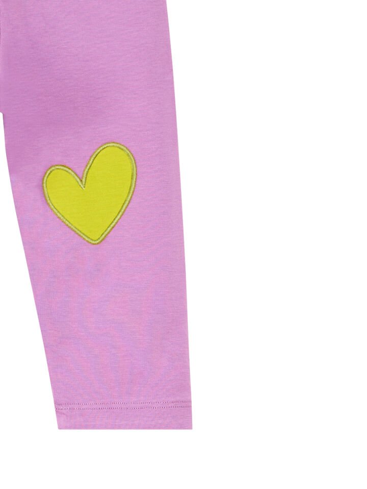 Cool Unicorn Kız Çocuk T-shirt Lila Tayt Takım