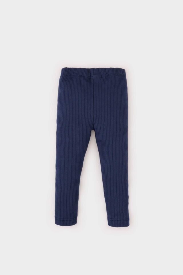 Erkek Bebek Beli Lastikli Fitilli Kaşkorse Basic Düz Tayt