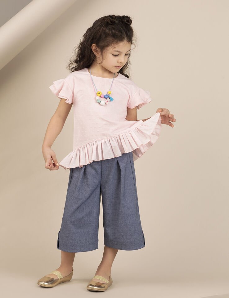 Pembe Nopeli Kız Çocuk Bluz 3 Y - Pembe