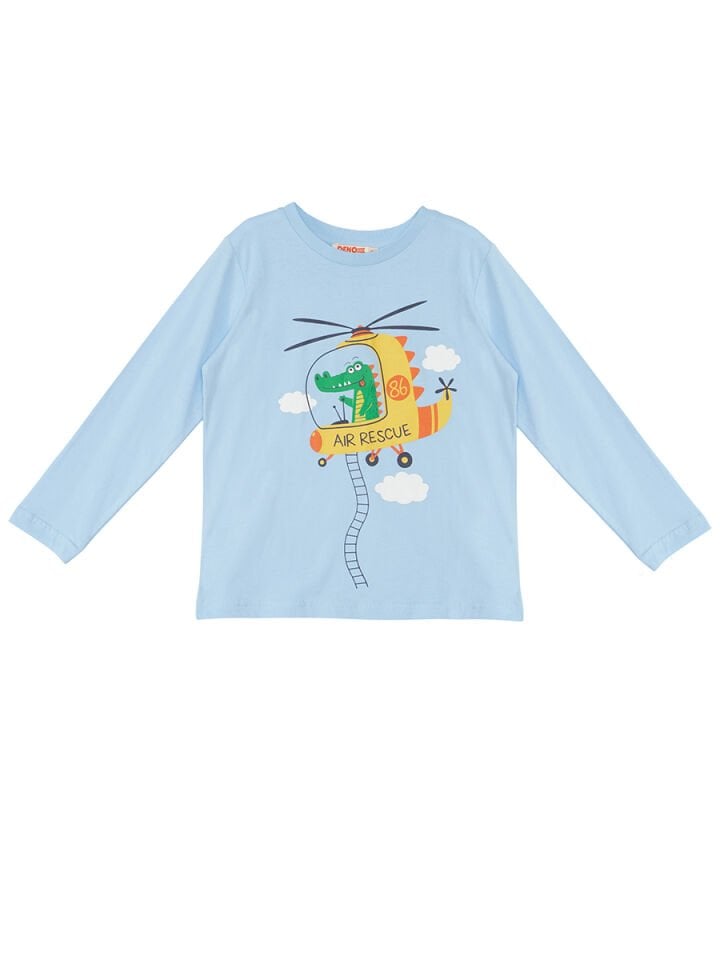 Helikopter Erkek Çocuk T-shirt Pantolon Takım