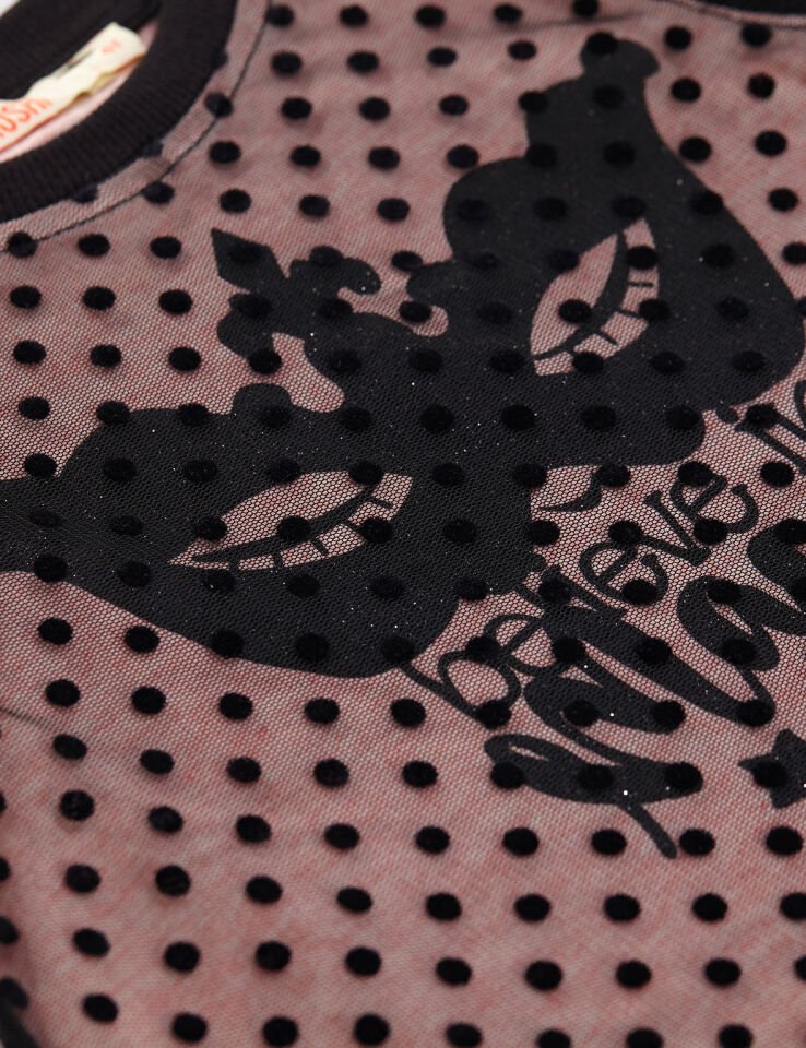 Believe Magic Tüllü Pembe Kız Çocuk Elbise 7 Y - Pembe Siyah