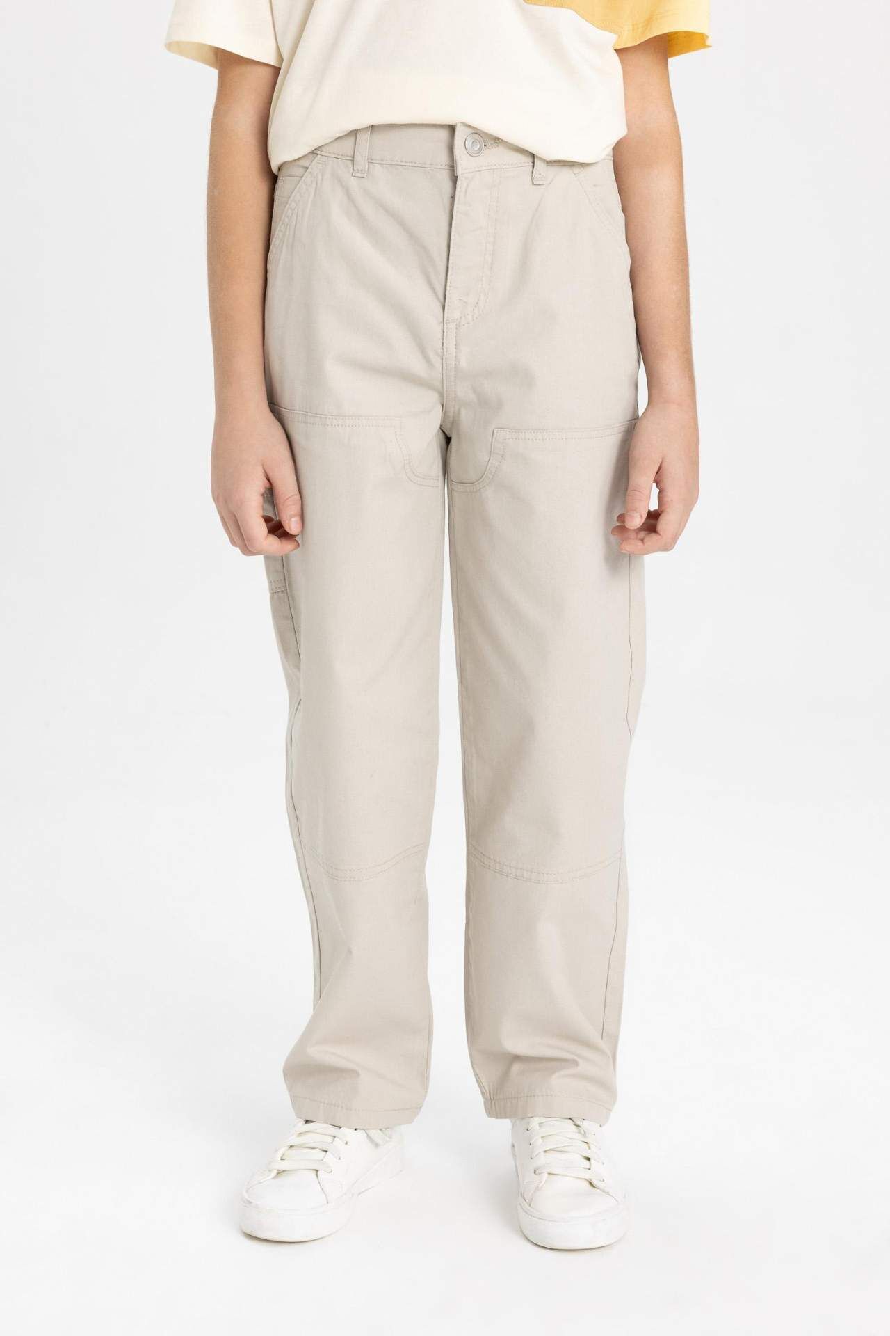 Erkek Çocuk Loose Fit Standart Paça Gabardin Pantolon