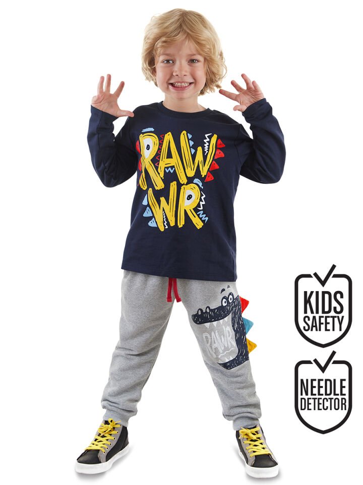 Rawr Erkek Çocuk T-shirt Pantolon Takım 5 Y - Lacivert
